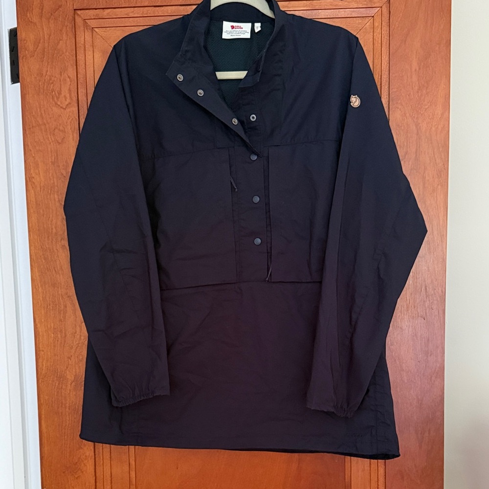 Fjallraven Navy Abisko Hike Anorak Womens sz L